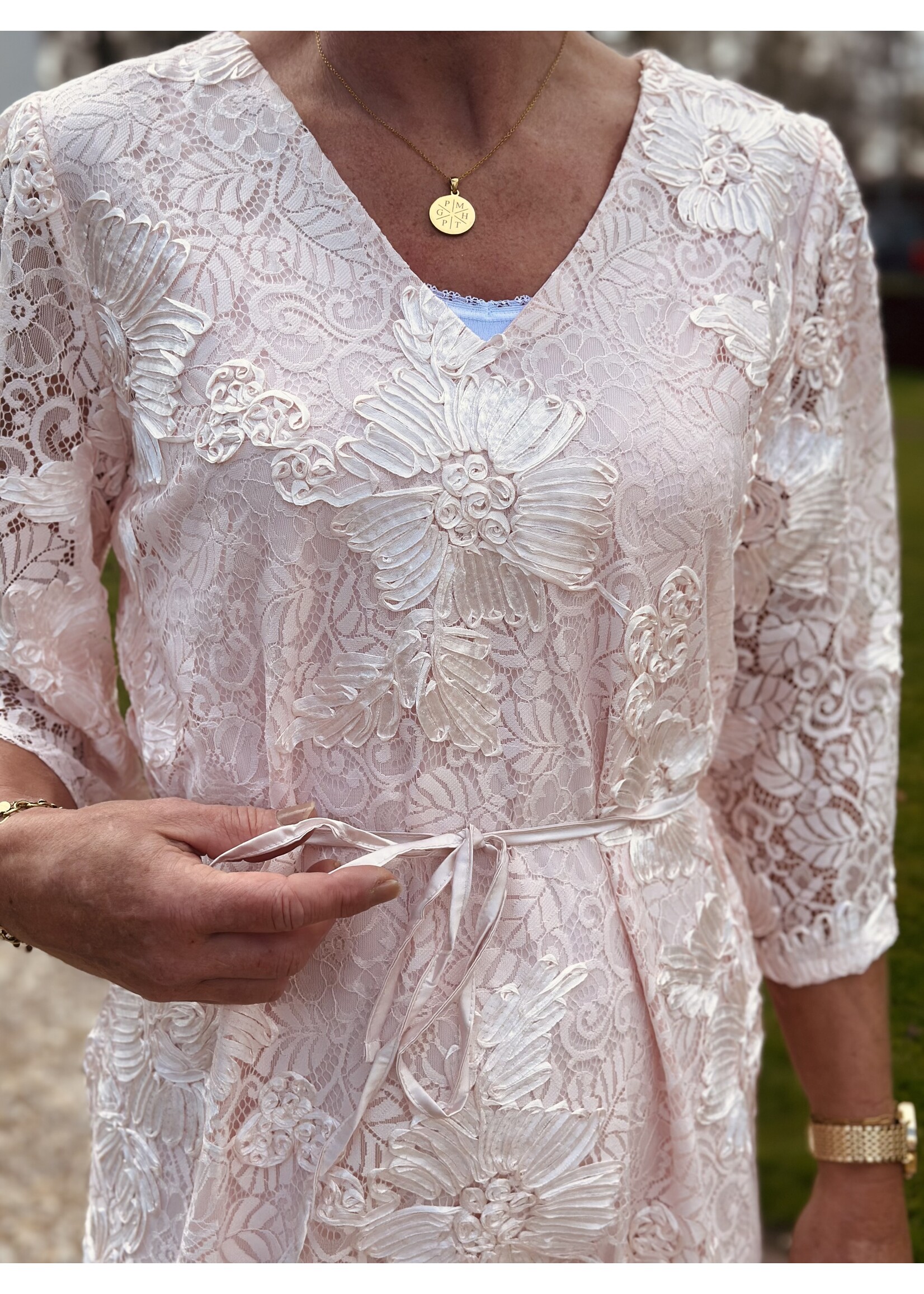 Sisters Point Sisters Point Lotta lace dress pink