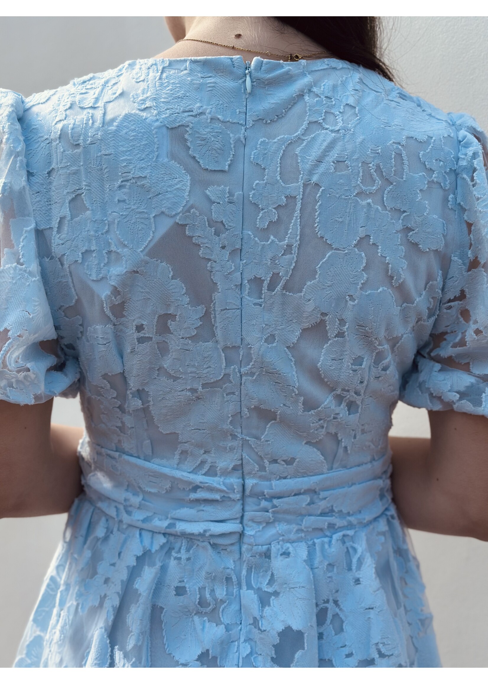 Sisters Point Sisters Point Lotte broderie dress blue