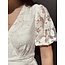 Sisters Point Sisters Point Lotte broderie dress white