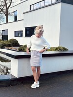 Ze-Ze Liza skirt print camel/offwhite