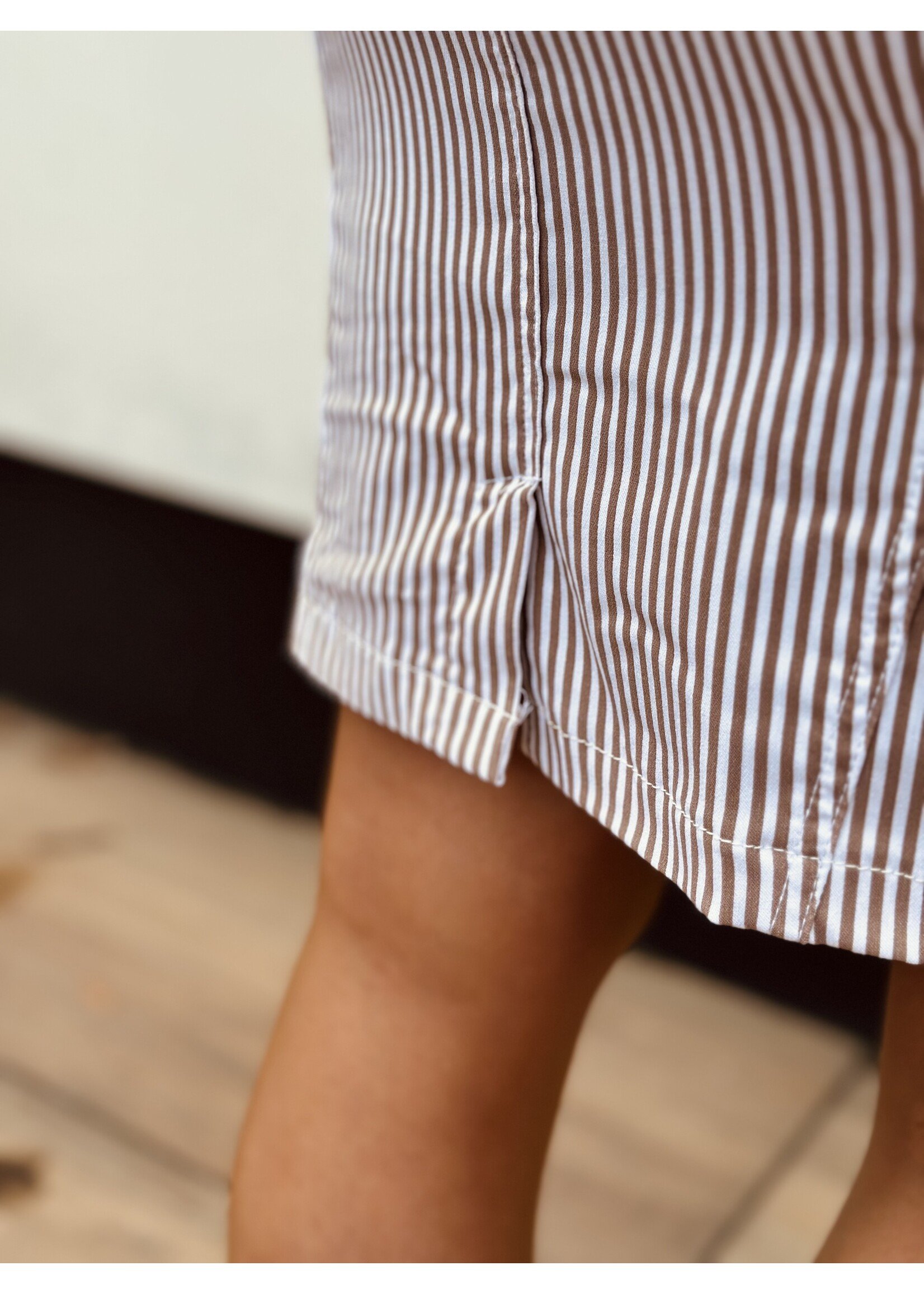 Ze-Ze Liza skirt print camel/offwhite