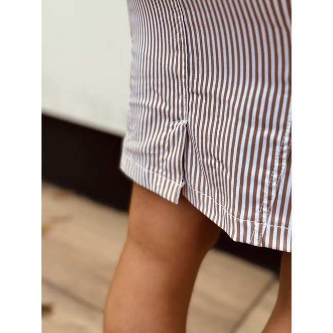Ze-Ze Liza skirt print camel/offwhite