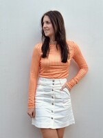 Liva top orange/white One Size