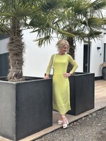 Maey long bodycon dress green