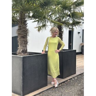 Maey long bodycon dress green