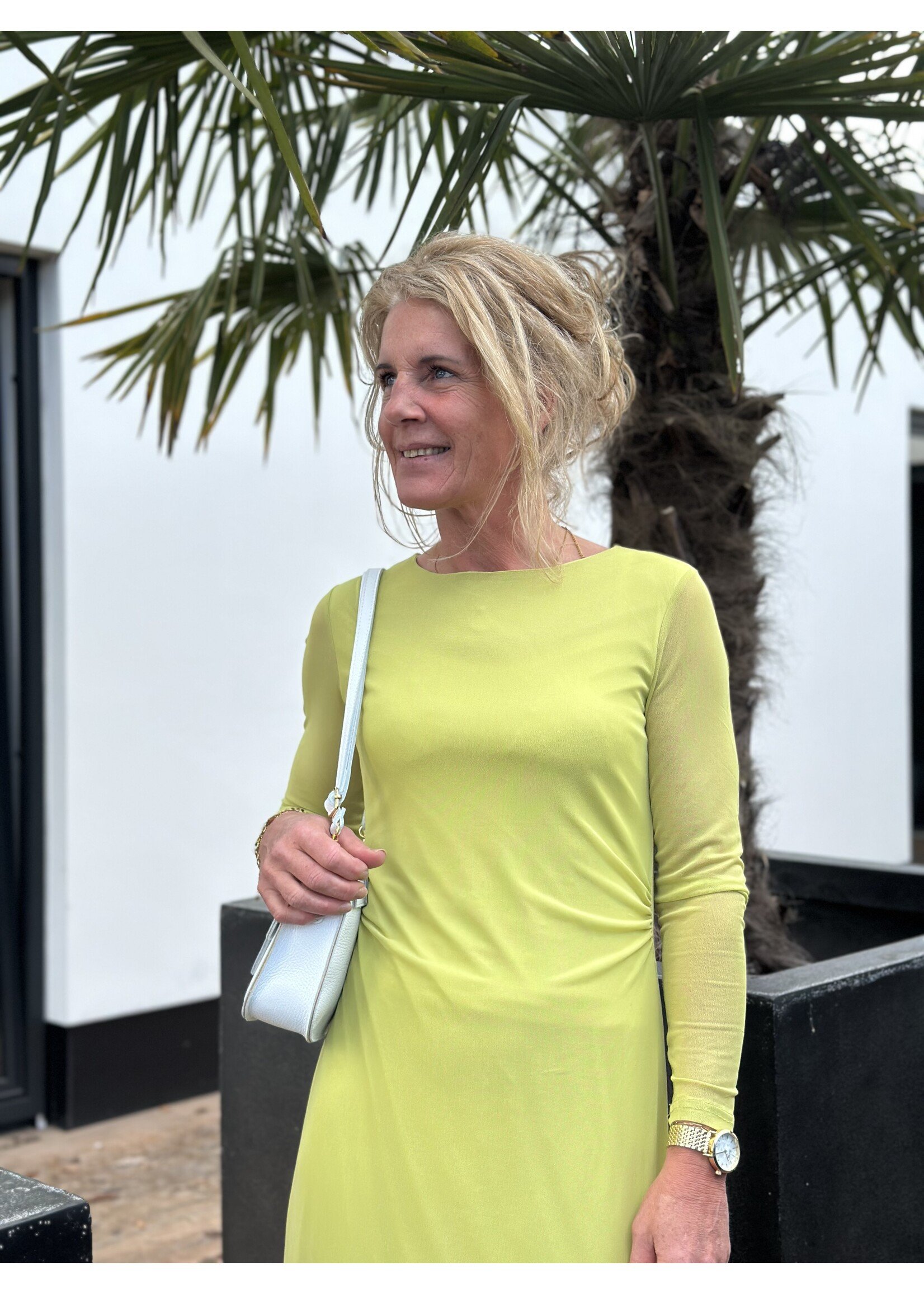 Maey long bodycon dress green