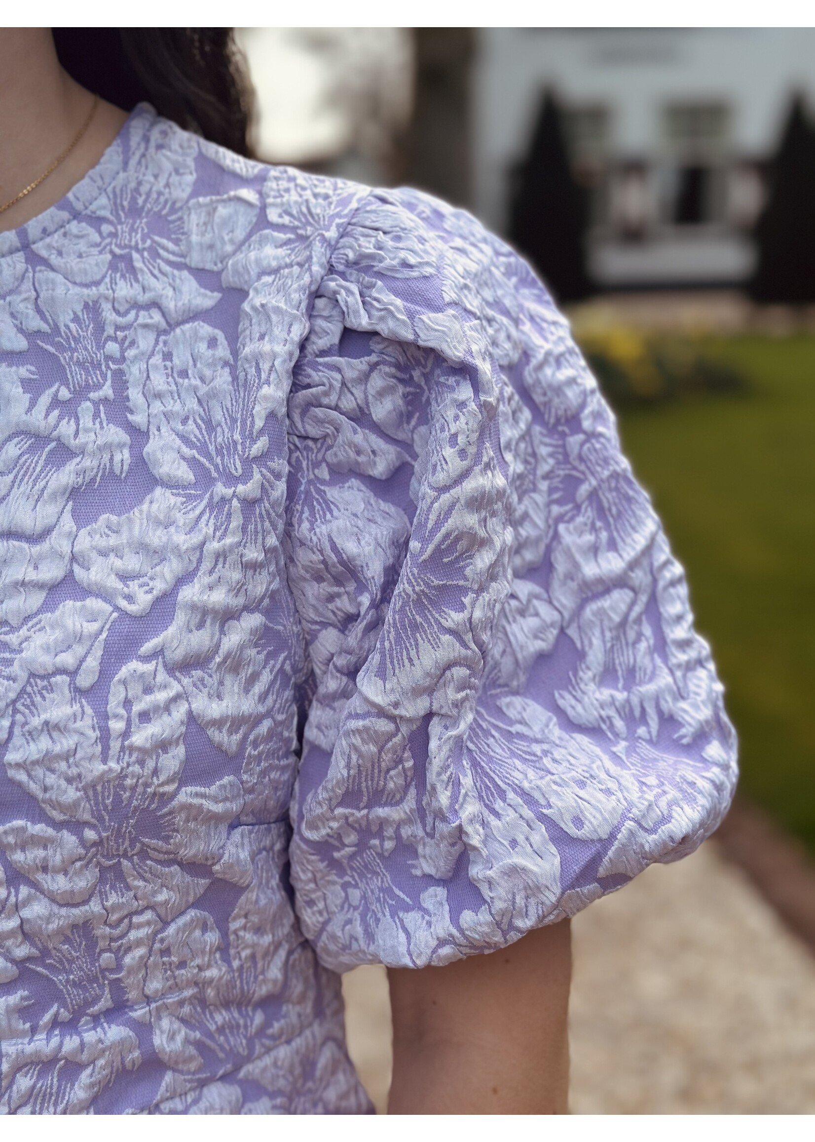 Lieve dress flower print purple