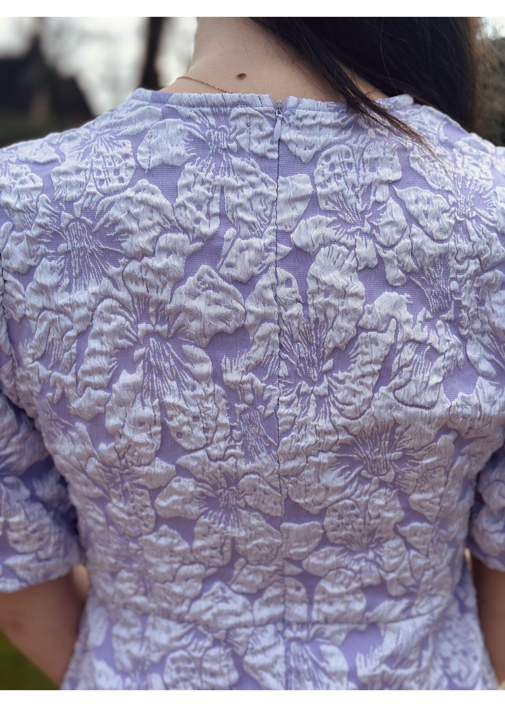 Lieve dress flower print purple