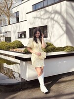 Lieve dress flower print yellow