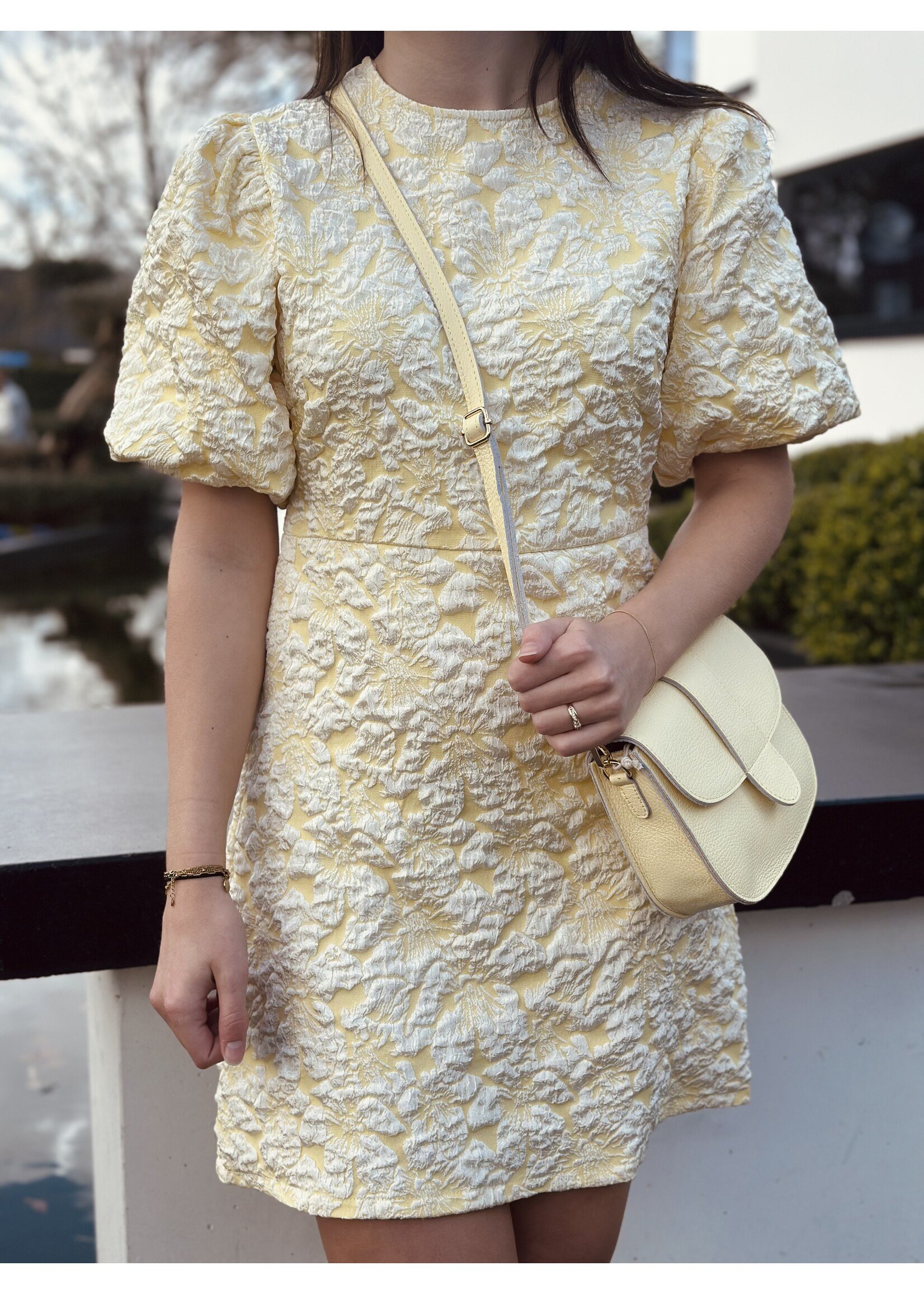 Lieve dress flower print yellow