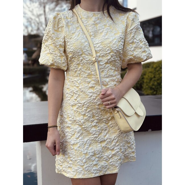 Lieve dress flower print yellow