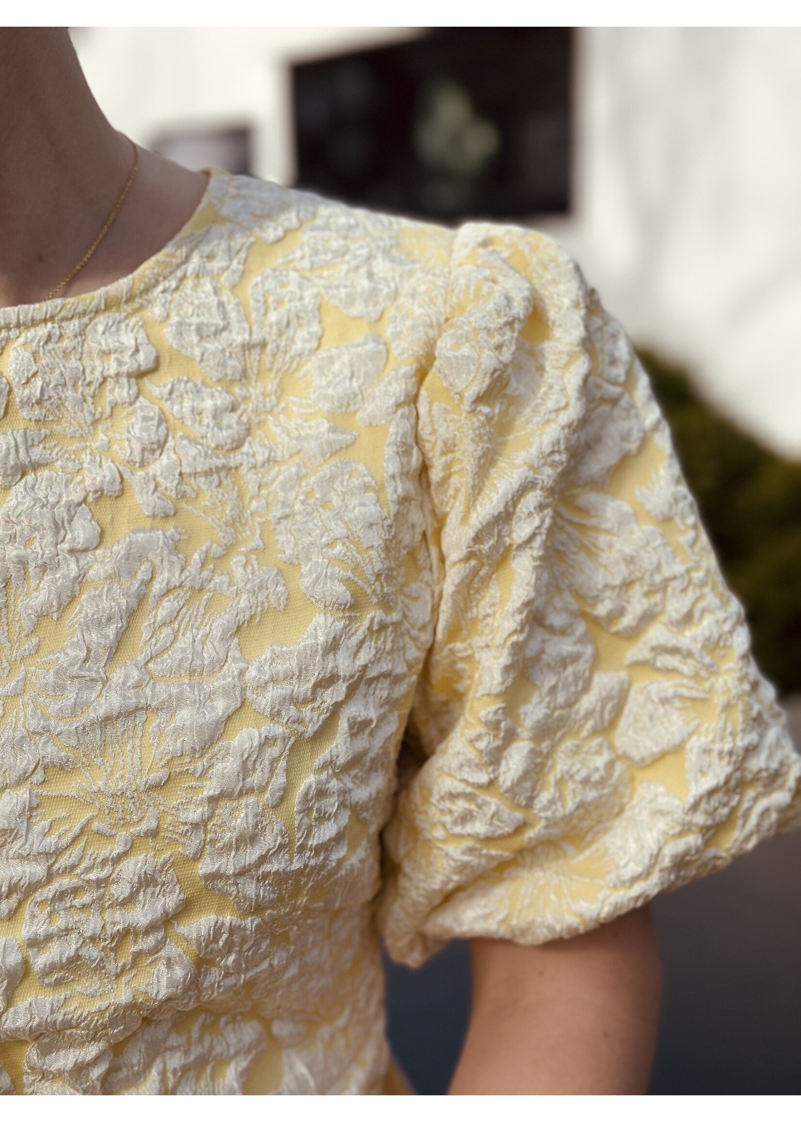 Lieve dress flower print yellow