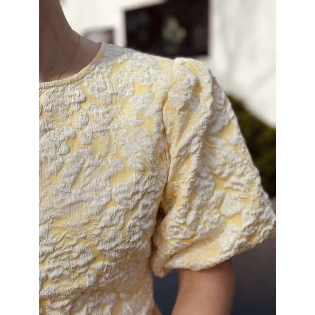 Lieve dress flower print yellow
