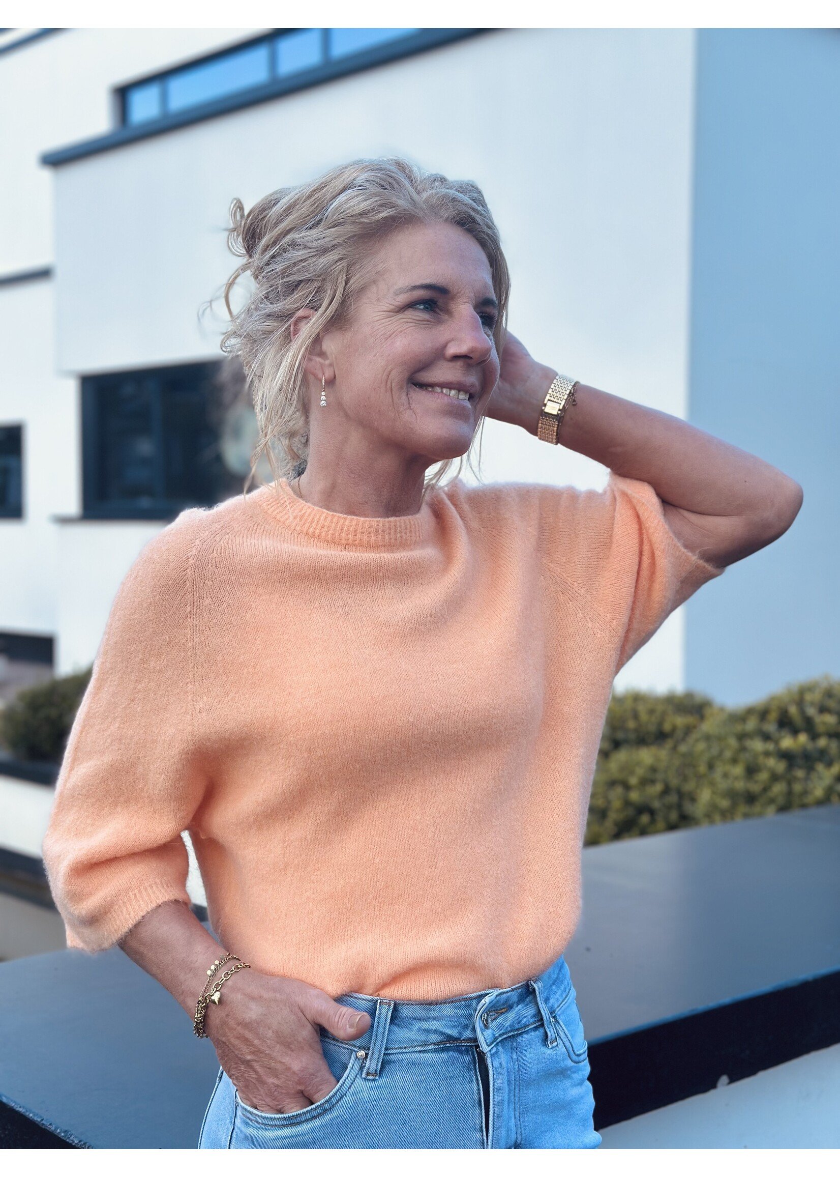 Sanna top orange One Size