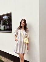 Sofiana dress purple/yellow print