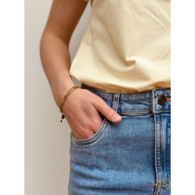 Sisters Point Sisters Point Arinda denim skirt blue