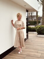 Helena long dress satin champagne