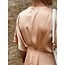 Helena long dress satin peach