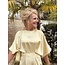 Helena long dress satin yellow