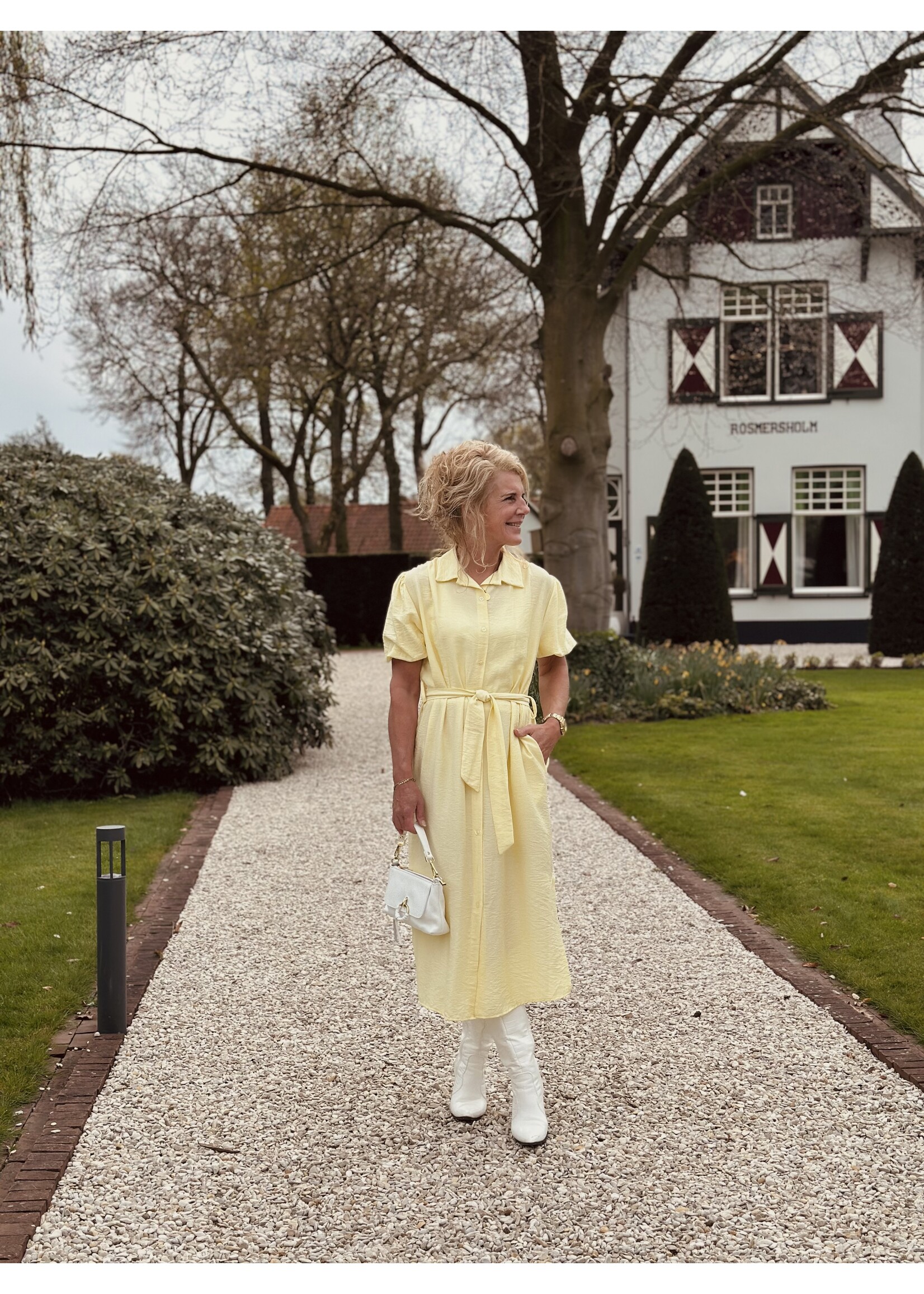 Rieneke long blouse dress yellow