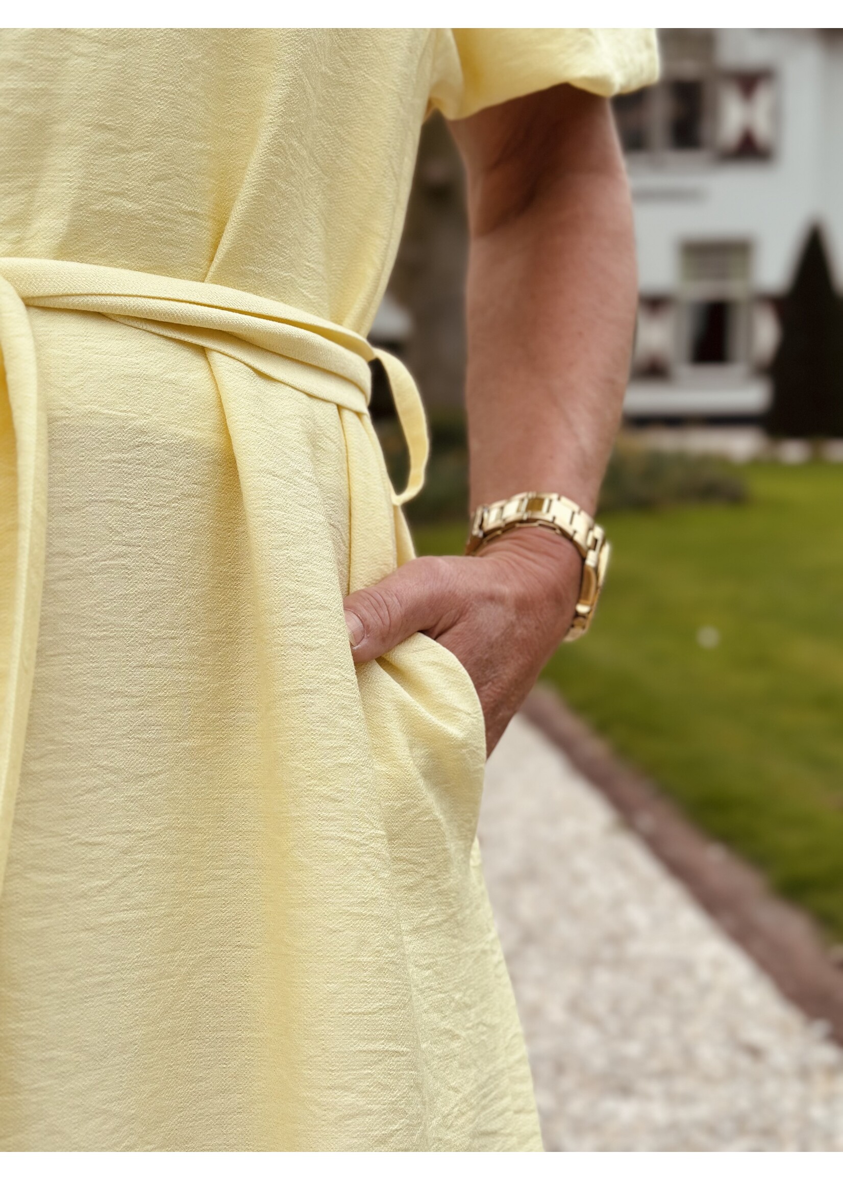 Rieneke long blouse dress yellow