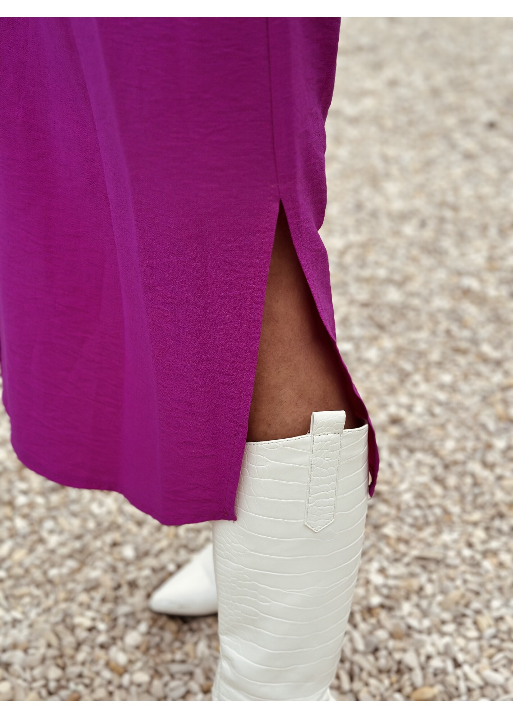 Rieneke long blouse dress fuchsia