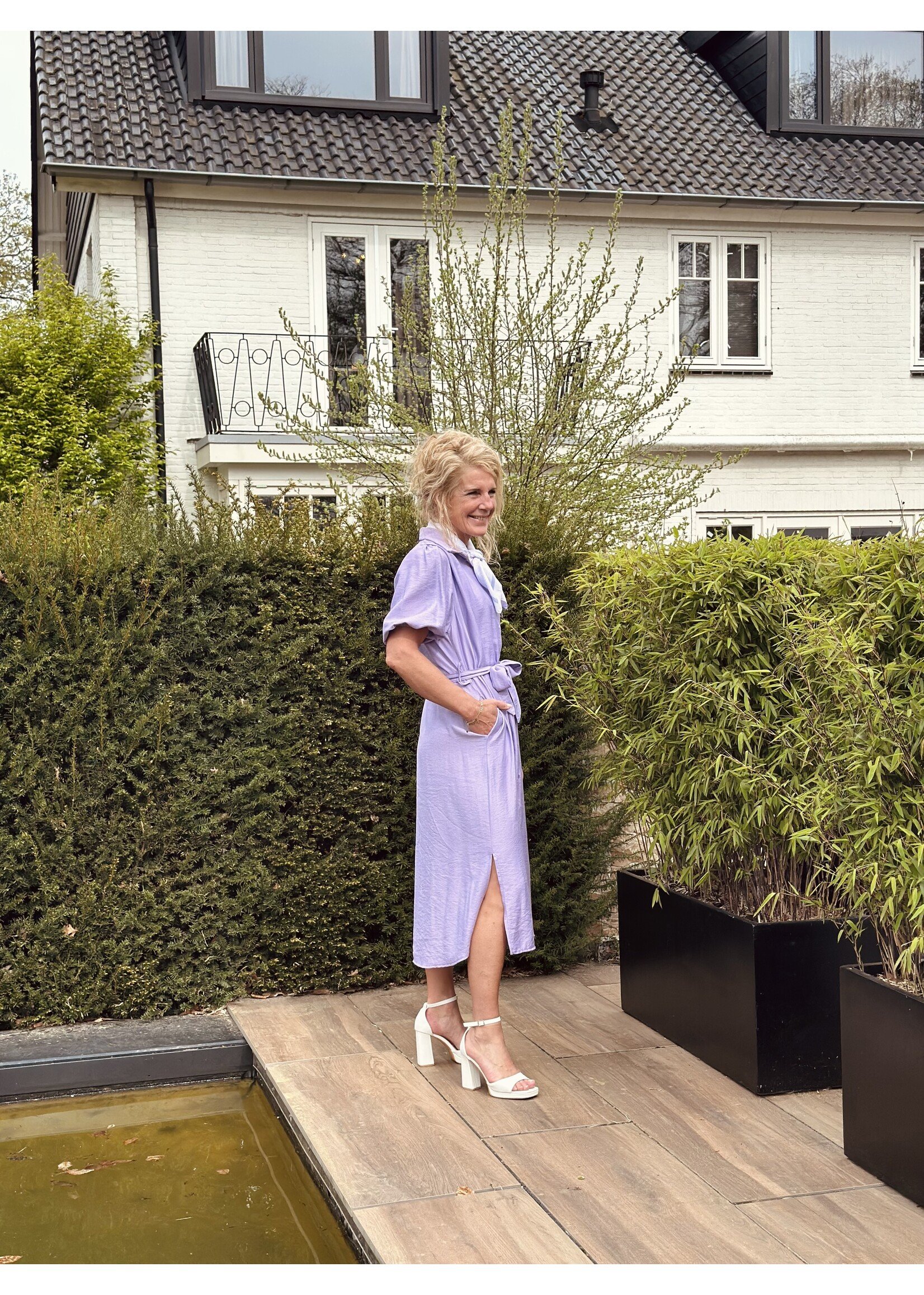 Rieneke long blouse dress purple