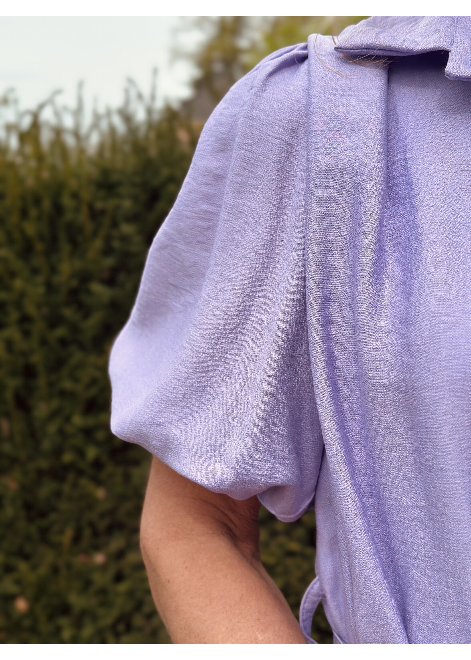 Rieneke long blouse dress purple