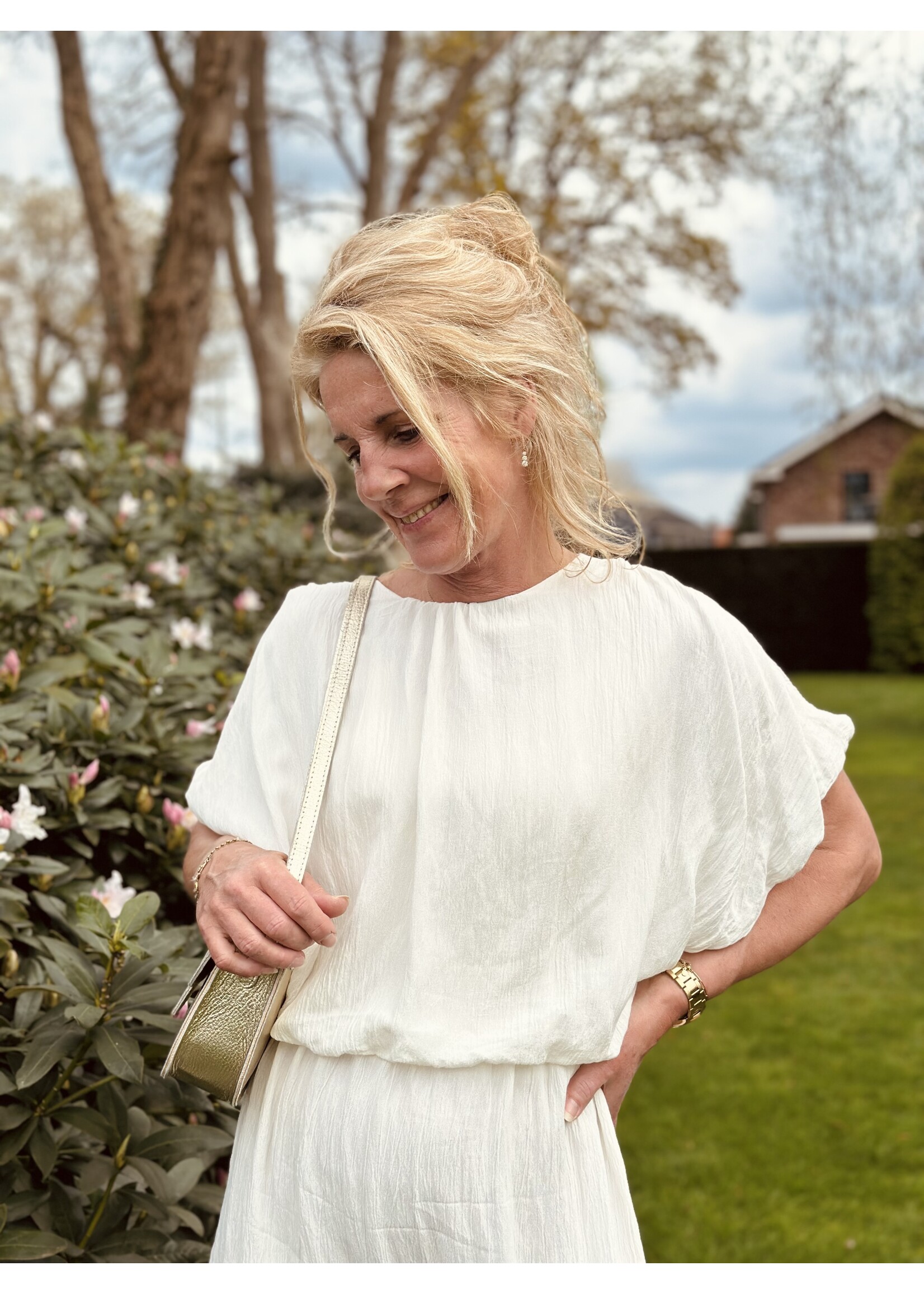 Manina long dress beige One Size