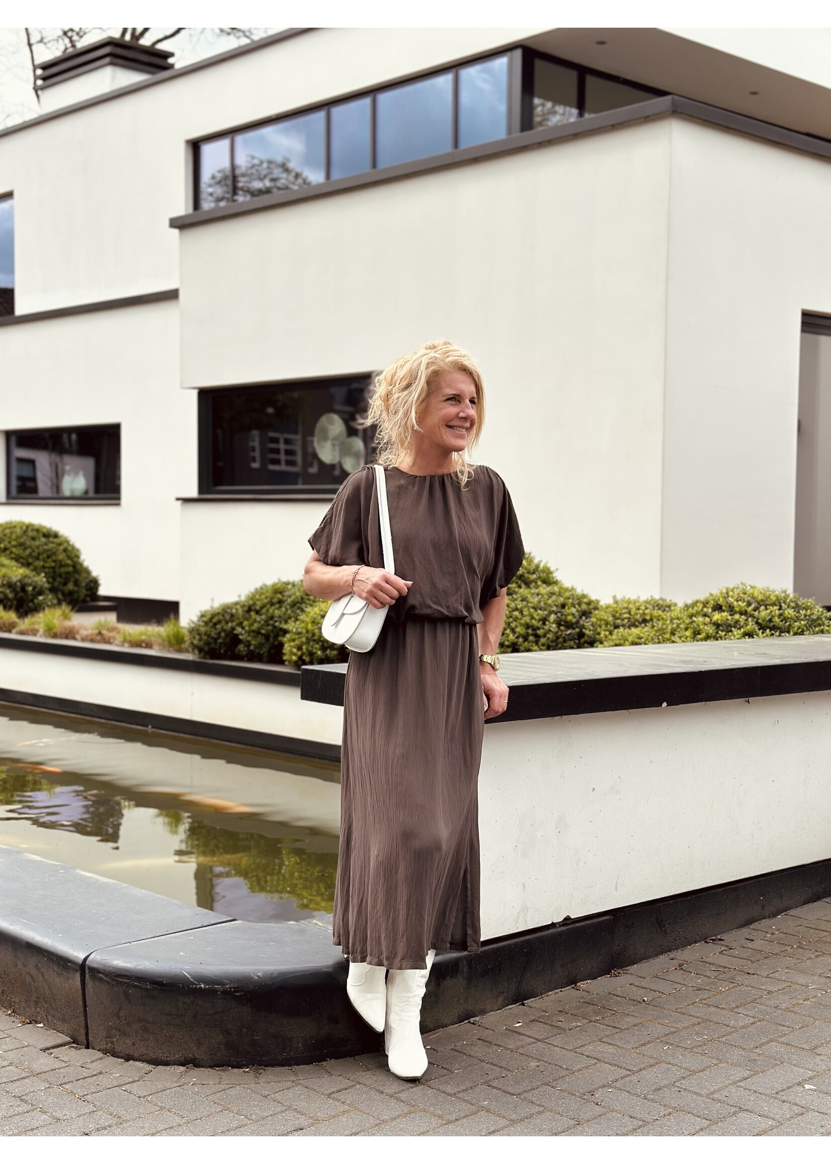 Manina long dress brown One Size