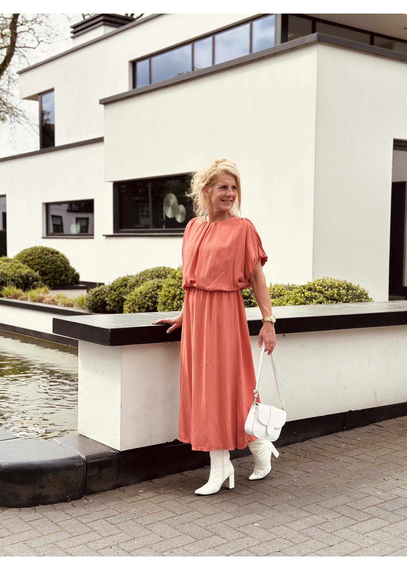 Manina long dress brique One Size