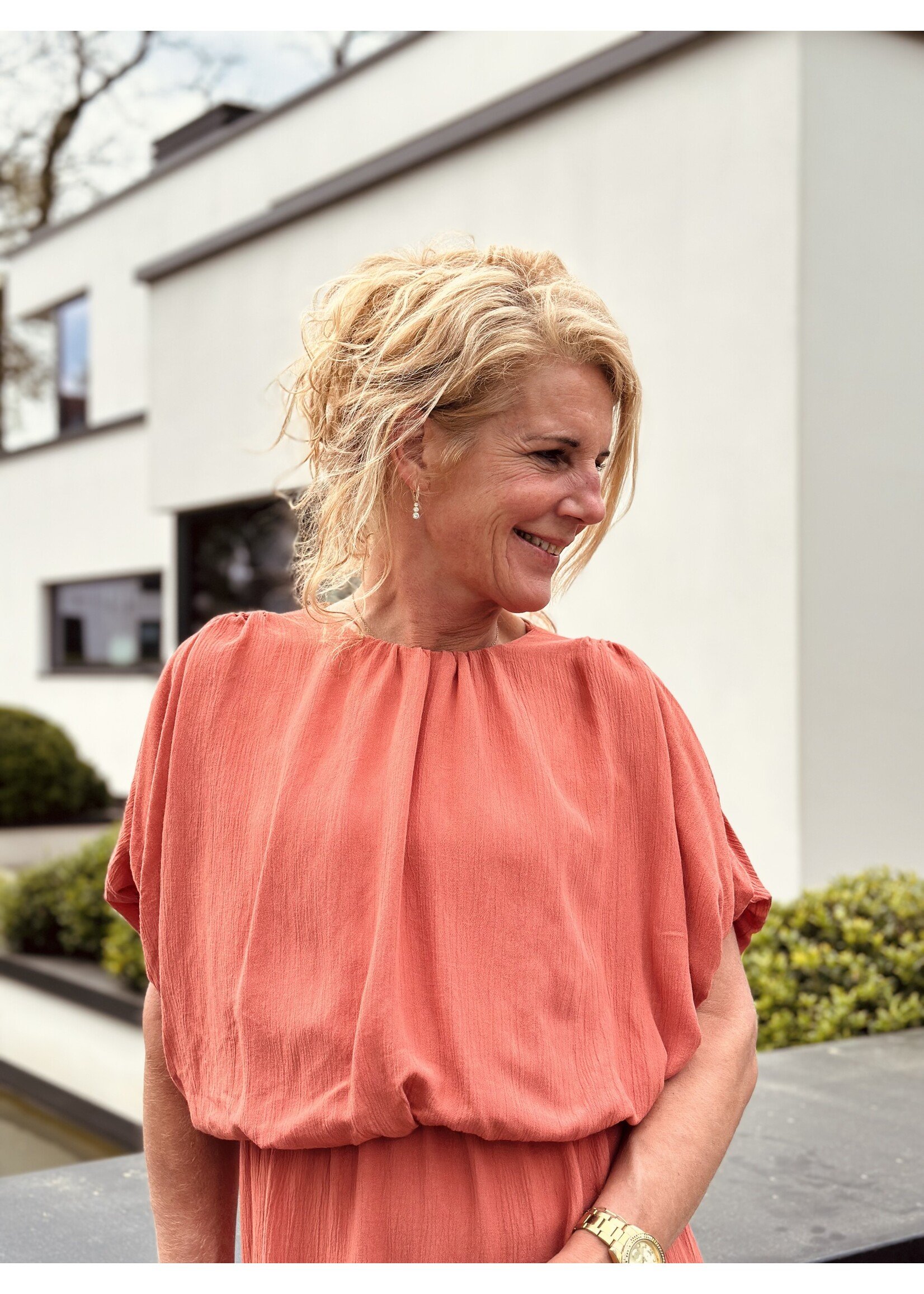 Manina long dress brique One Size