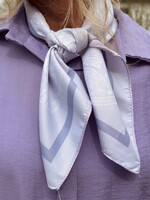 Bibi shawl purple/white print One Size