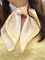 Bibi shawl yellow/offwhite print One Size