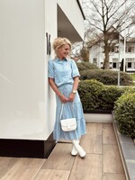 Elvira Elvira Saskia denim skirt light blue