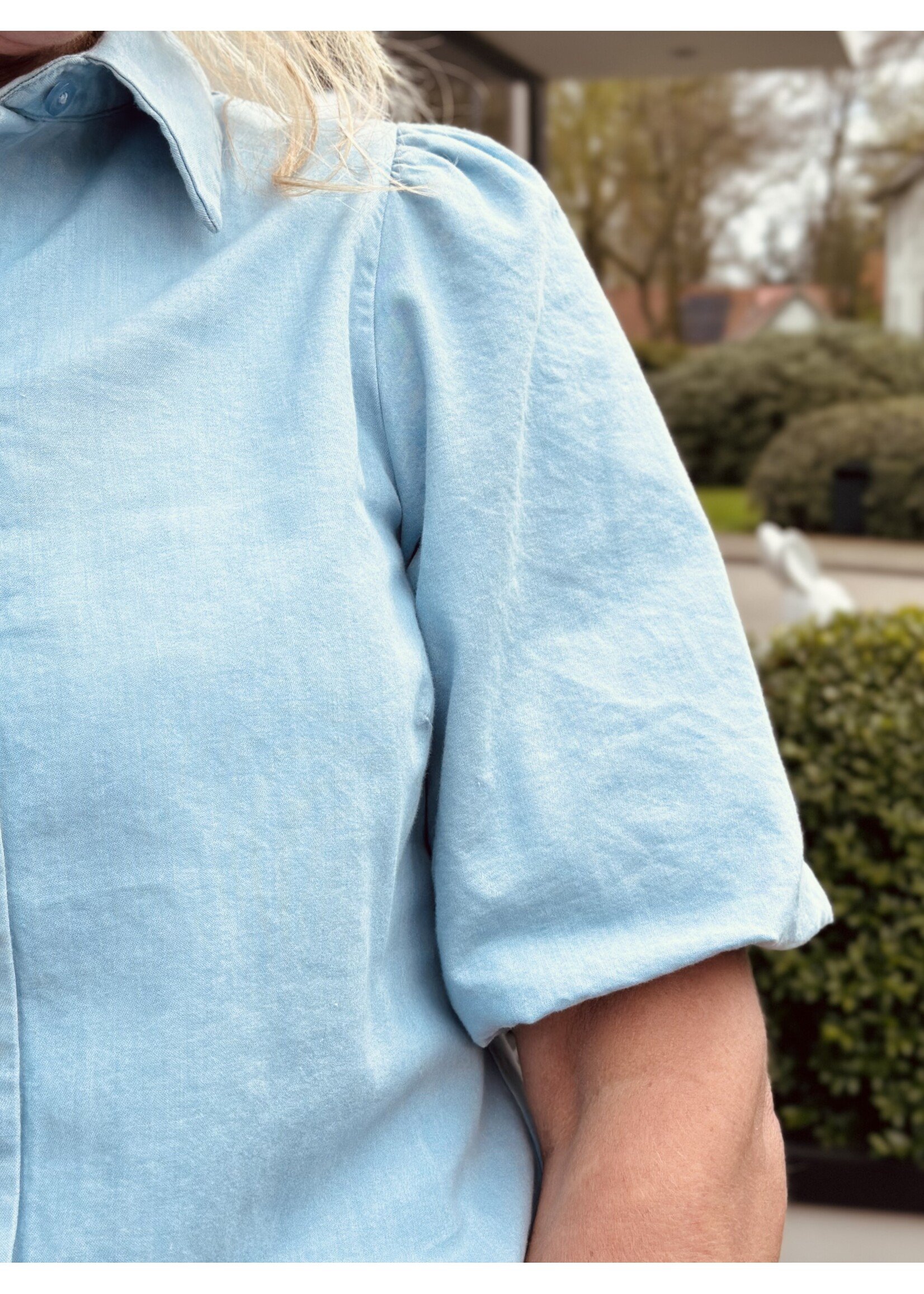 Elvira Elvira Saskia denim blouse light blue