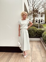 Terah long skirt light green