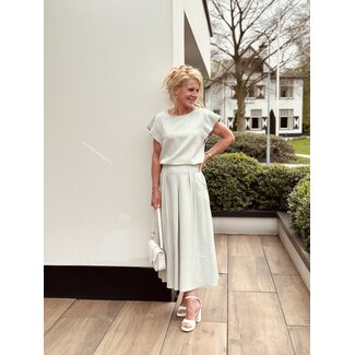Terah long skirt light green