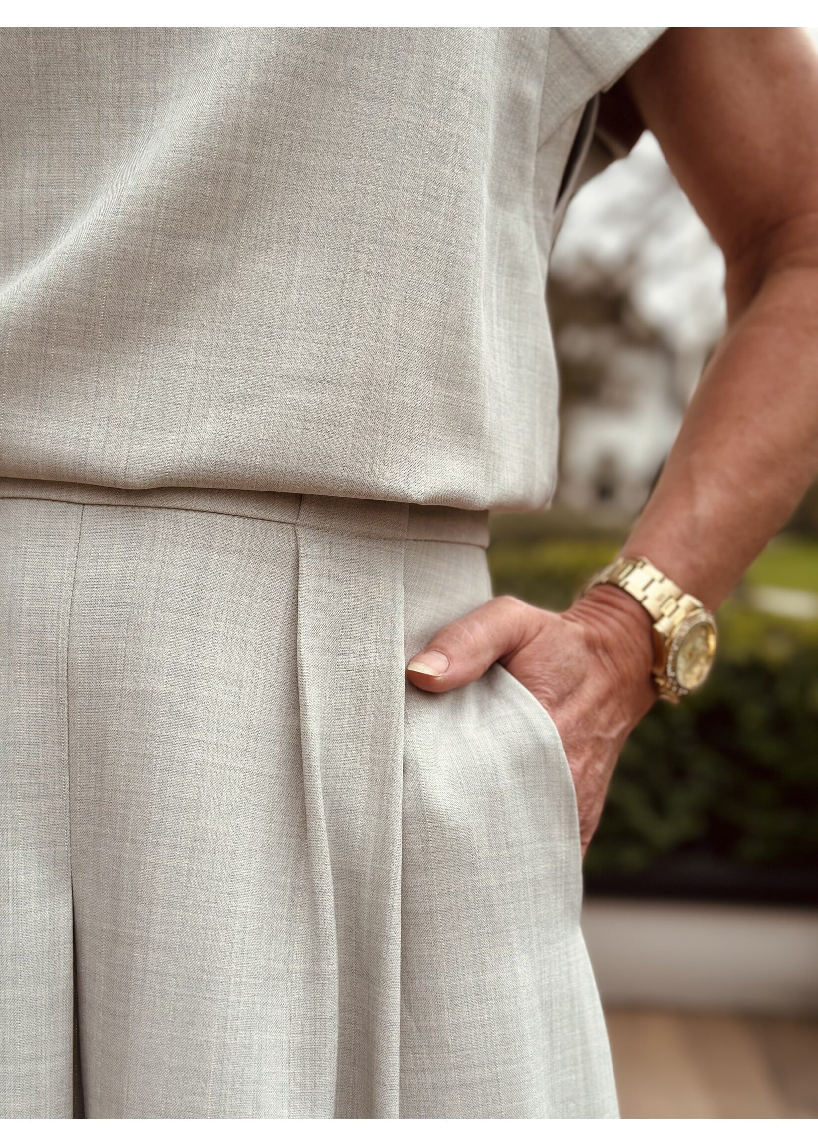 Terah long skirt light green