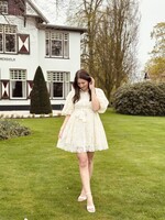 Yrene broderie dress ecru