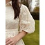Yrene broderie dress ecru