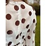 Leonie dress offwhite/brown print