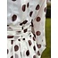 Leonie dress offwhite/brown print