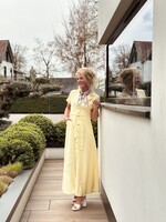 Angelina long blouse dress yellow