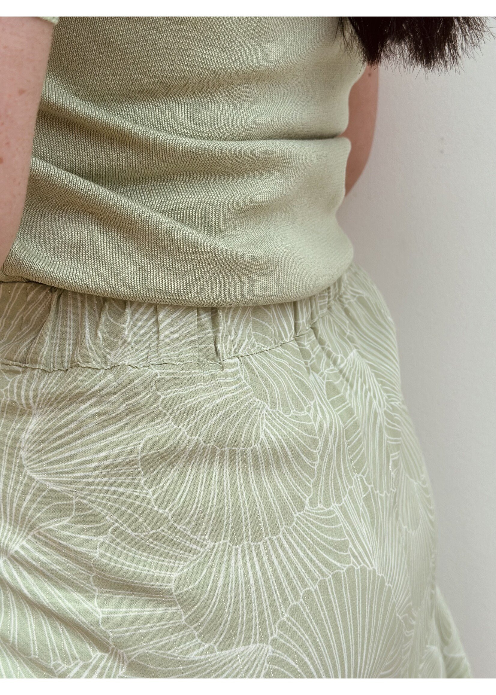 Lofty Manner Lofty Manner Maroa skirt mint green print