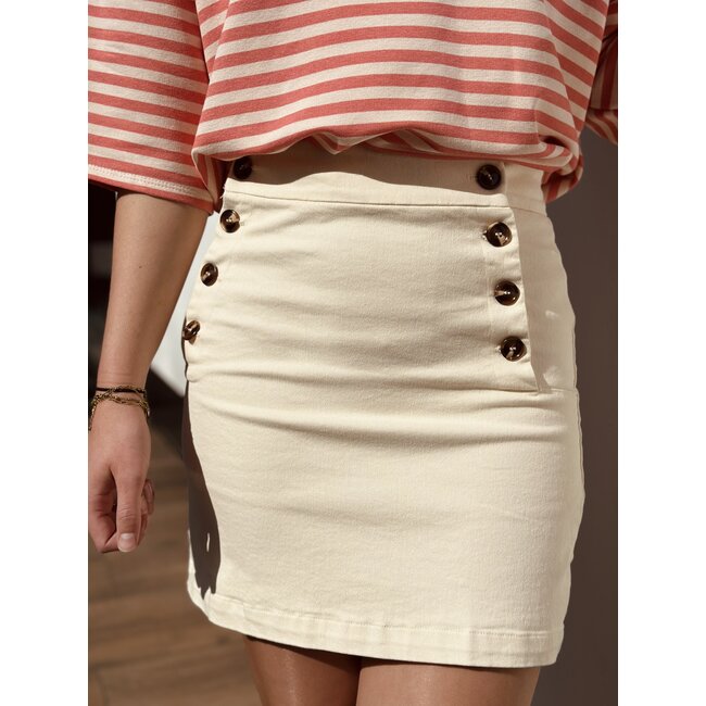 Lizelot denim skirt beige