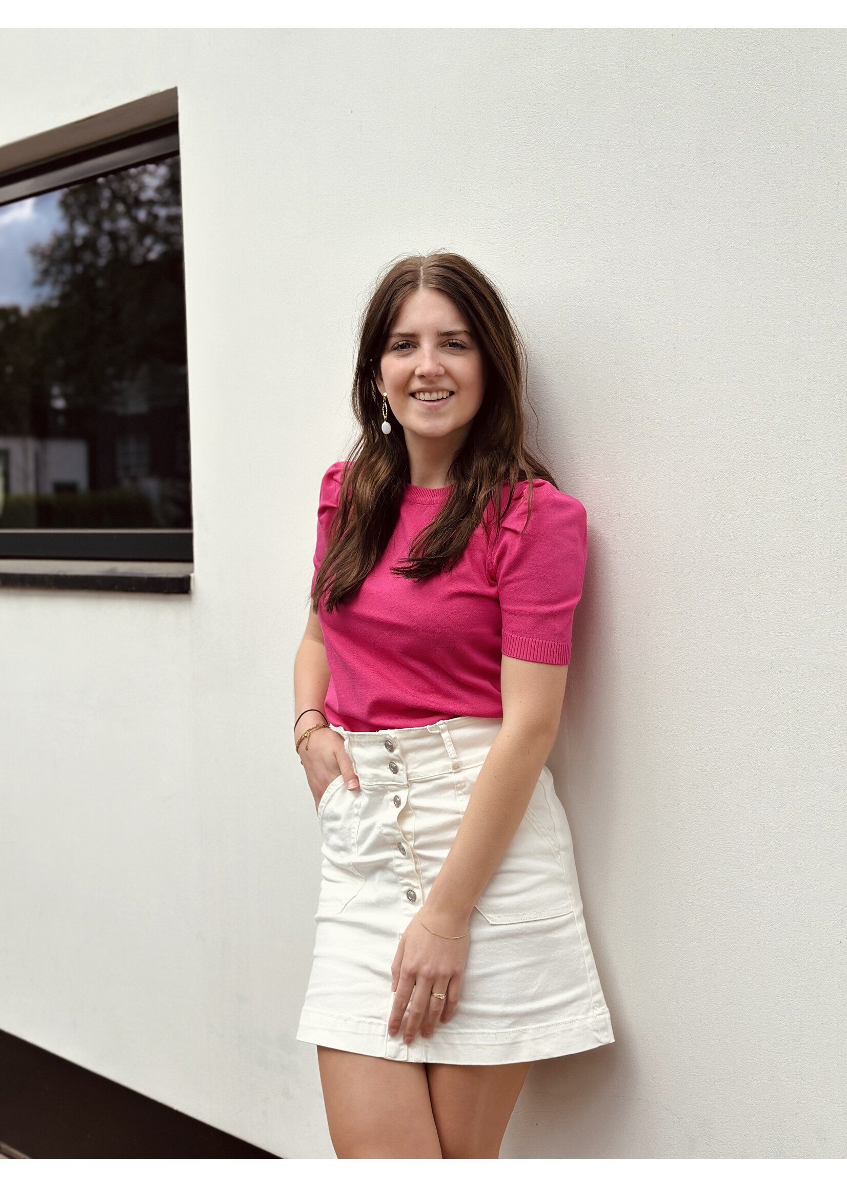 Kailyn top dark pink