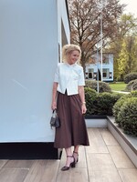 Jente long skirt brown