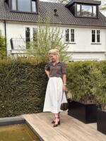 Jente long skirt white