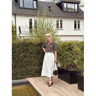 Jente long skirt white